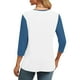 thumbnail image 5 of mfyjkho Tops De Moda Para Mujer, Camiseta De Moda Para Mujer, Blusa Informal Con Mangas 3/4 Y Cuello En V Tops De Gimnasio Para Mujer L, 5 of 7