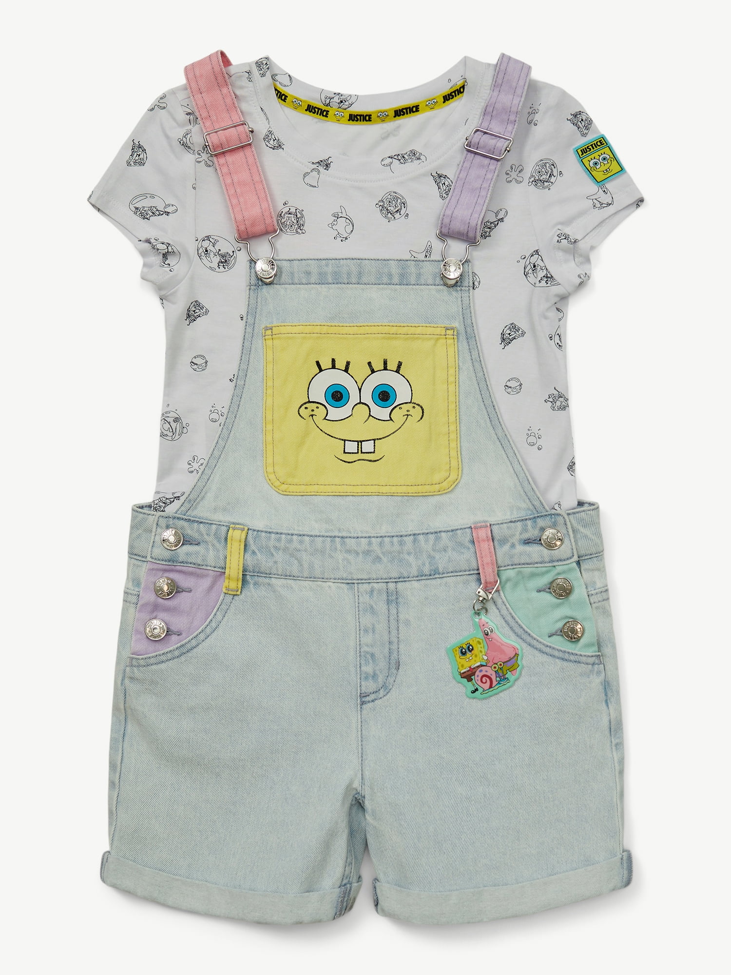 Spongebob X Justice Girls Shortall, Sizes 6-18, Plus