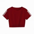 thumbnail image 6 of TOWED22 Toddler Boy Girl Birthday Outfits Summer Stripe Letter Embroidery Short Sleeve Crew Neck T Shirt with Shorts Set Wine,9-10 Y, 6 of 6
