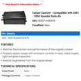 thumbnail image 2 of Carbon Canister - Compatible with 2001 - 2006 Hyundai Santa Fe 2002 2003 2004 2005, 2 of 2