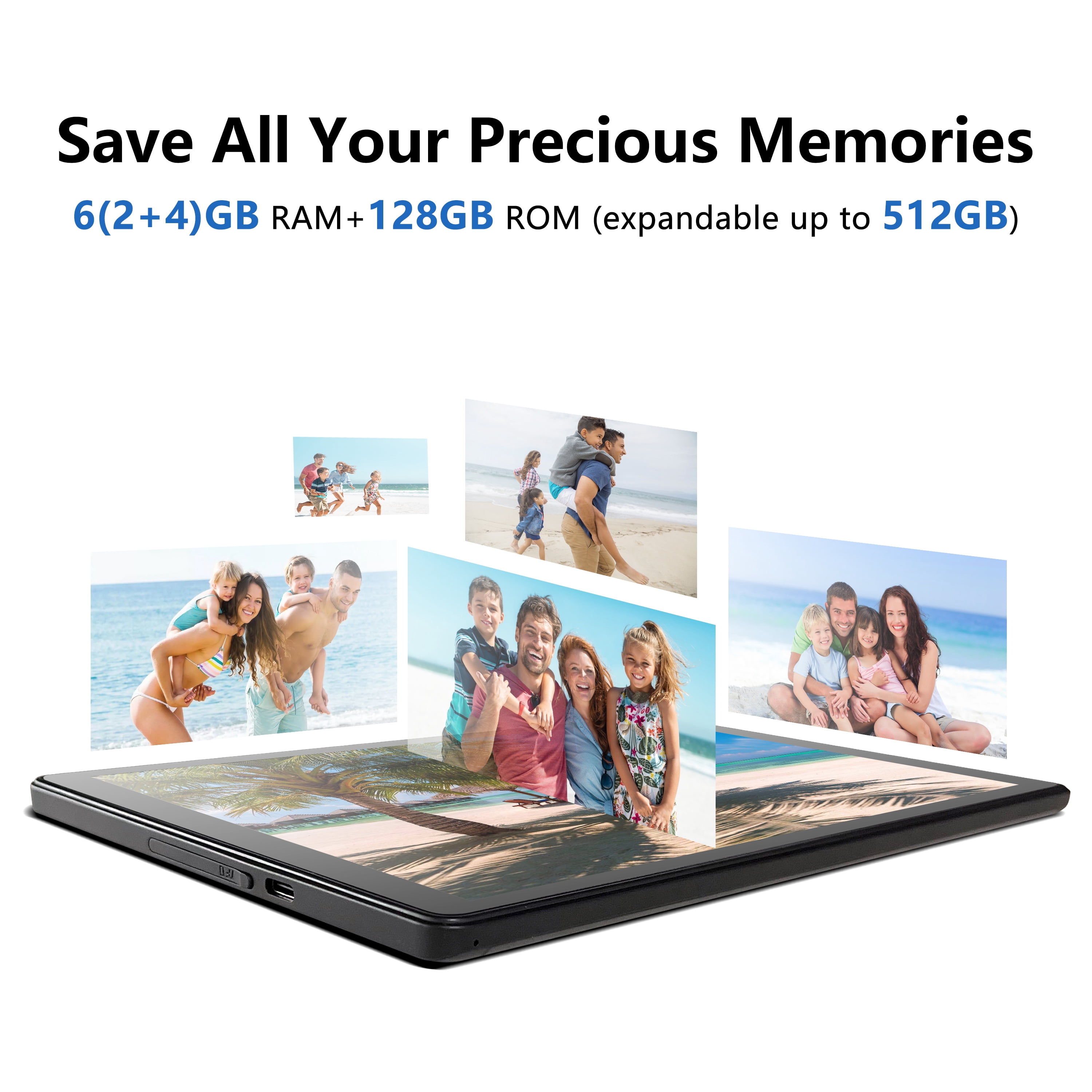 Android 13 Tablet,10 Inch Tablets with Protective Case, Quad Core Processor, 5.0MP Front+8.0MP Rear Camera, 5000mAh Bluetooth IPS Tablets, Wi-Fi Tablet