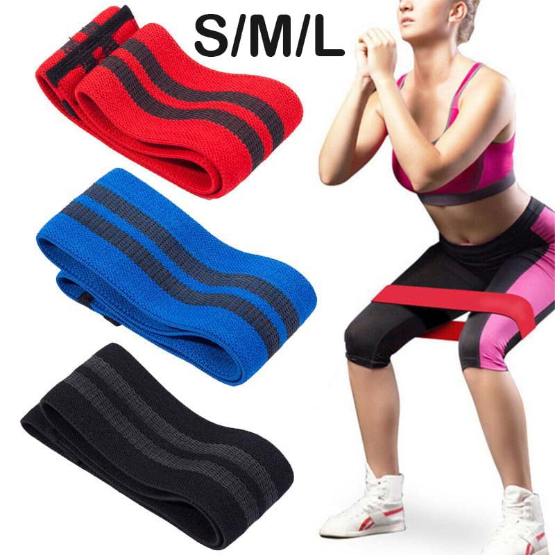Details about Fabric Resistance Bands Heavy Duty Hip Circle Glute Leg ...