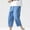 #114-Sky Blue, variant on Handshe Men's Capri Pants Lightweight with Solid Color Pockets Breathable Casual Cropped Trousers