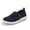 Navy-1, variant on Rexoro Women's Slip-On Flats Breathable Knit Lightweight Comfortable Daily Casual Walking Shoes Navy 8