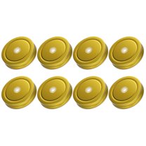 8Pcs Mason Jar Canning Cap, 70mm Regular Mouth Tin Plate Caps Inserts, Gold