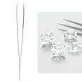 thumbnail image 4 of Gemstone Sliding Lock Fine Pointed Matte Finish Jewelry Making Tool Stainless Steel Tweezers, 4 of 8
