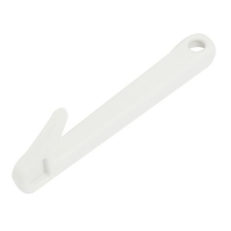 

Hook Shape End Plastic Handle Tin Pull Ring Opener White