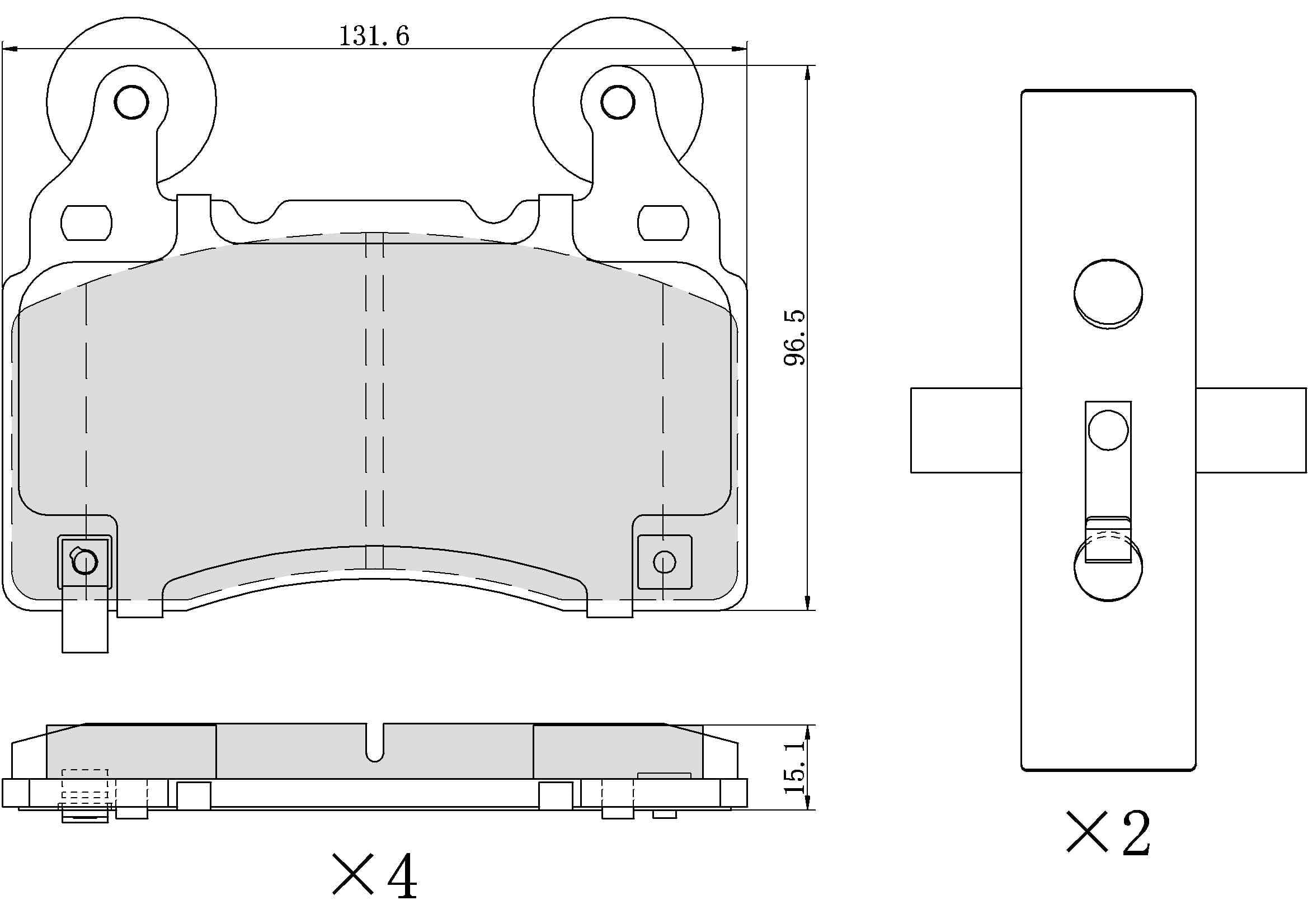 UltraHC 700 Brake Pad Set, Front HC7.1474.0.C, Chevrolet Camaro 2022-2010