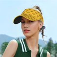 thumbnail image 4 of Kdxio Burger 1 Print Sun Visor Hat Golf Visor Adjustable Velcro Outdoor Sports Cap for Men Women, 4 of 6