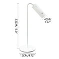 thumbnail image 2 of LED Desk Lamp 360° Adjustable Gooseneck | Eye-Care Flicker-Free Dimmable | Magnetic Base USB-C Rechargeable | Warm/Daylight | Aluminum Metal | 1200mAh Battery | Home Office Reading, 2 of 7