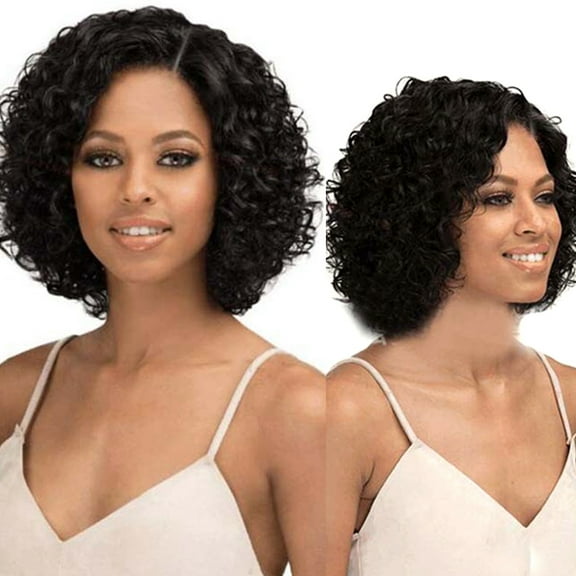 Travelwant Water Wave Lace Front Bob Wigs Human Hair Short Curly Bob Lace Front Wigs for Black Women Human Hair Wet and Wavy Human Hair Lace Front Wigs
