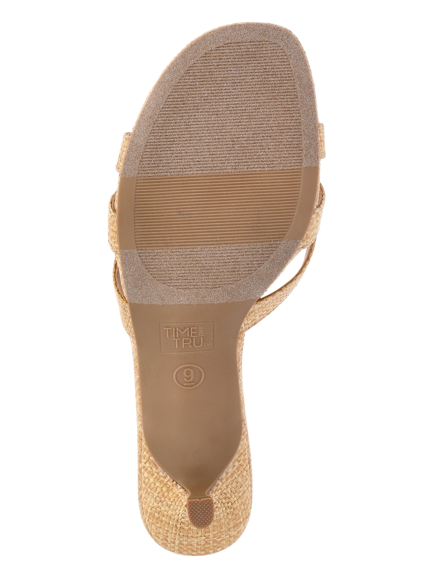 Time and Tru Women's Kitten Heel Mule Sandals