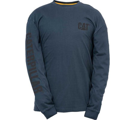 Caterpillar Men's Trademark Banner Long-Sleeve T-Shirt