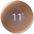 thumbnail image 2 of Google Nest | Wi-Fi Smart Learning Thermostat (4th Generation) - Polished Gold, 2 of 4
