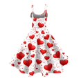 thumbnail image 4 of LWavelet 2026 Valentine's Heart Dress, Women's Love Rose Print Sleeveless A Line Flowy Sundresses Red 2XL, 4 of 4