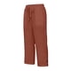 thumbnail image 2 of Pantalones de Lino Mujeres Outfits de Vacaciones Casual Elástico de la Cintura Cordón Suelto Recto Tubo Capris para la Playa de Verano, 2 of 5