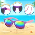 thumbnail image 6 of Mocoosy 24 Pack Kids Sunglasses Bulk, Neon Retro Sunglasses with UV400Protection, Summer Pool Party Favors Beach Luau Graduation Party Supplies Birthday Goody Bag Stuffers for Boys Girls Age 4-8 8-12, 6 of 7