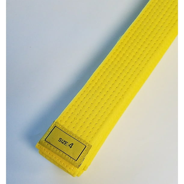 Yellow Taekwondo Belt Karate Belts Martial Arts MMA Hapkido Double Wrap