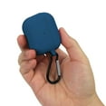 thumbnail image 4 of Insten Silicone Case Compatible with Airpods 3 3rd Gen 2021 Earbuds Protective Cover, Front LED Visible, with Carrying Keychain for Girls Women Boys Men, Blue, 4 of 8