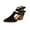 Black, variant on Nmnitkp Women's Slingback Stiletto Heels Stretch Strap Slip On Pumps Shoes Pointed Toe Backless Patent Leather Dress High Heels