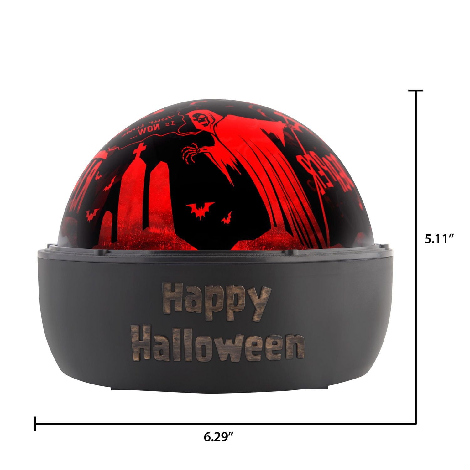 Halloween Lightshow Projection Tabletop ShadowLights Reaper & Cemetery (Red)