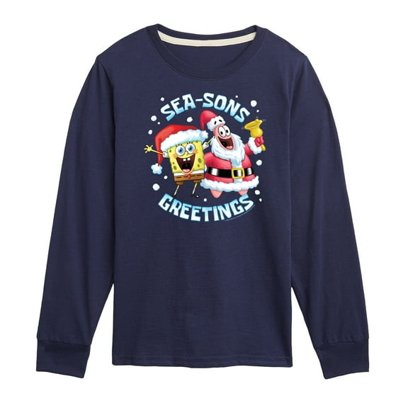 SpongeBob SquarePants - Seasons Greetings - Toddler And Youth Long Sleeve Graphic T-Shirt