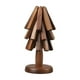 thumbnail image 4 of Posavasos de madera de nogal marrón y negro con forma de árbol, escultura decorativa, creativo, para bebidas, aislante para platos calientes., 4 of 8