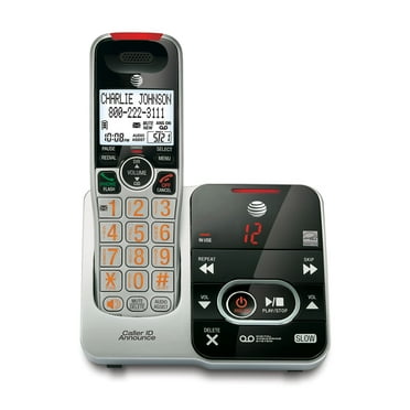 AT&T CRL32102 DECT 6.0 Big-Button Cordless Phone System With Digital Answering System & Caller ID