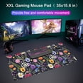 thumbnail image 5 of Desk Mat,Large Mouse Pad 35''''×15.6''''×0.12'''' XXL Extended Gaming Mouse Pad Mat with Non-Slip Base Stitched Eges Mousepad for Computer,Office,Keyboard and Laptop - Floral Background 1, 5 of 5