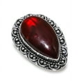 thumbnail image 2 of Natural Red Labradorite Gemstone Handmade 925 Sterling Silver Ring Size 6, 2 of 2