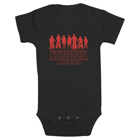 Netflix Infant's Stranger Things Silhouettes Logo Bodysuit