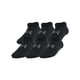 thumbnail image 4 of Pack de 6 calcetines Under Armour unisex para niños y jóvenes esenciales, color negro, 4 of 4