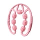 thumbnail image 3 of Rodillo muscular para piernas, equipo de masaje, rodillo de piernas de 7 ruedas para muslos Rosa, 3 of 9
