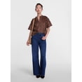 thumbnail image 3 of Scenario Women's Gathered Cotton Voile Top with Short Sleeves, Size XS-XXXL, 3 of 6