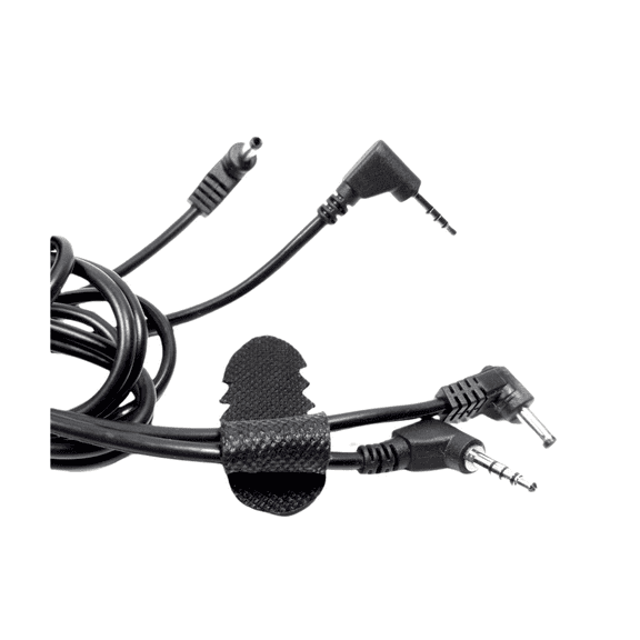 2 Male 3.5mm Jack to 2 Male DC Power Connector Cable