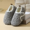 thumbnail image 2 of Kids Winter Warm Home Shoes for Toddler Boys Girls Soft Sole Non Slip House Slippers Slip On Socks Barefoot Shoes Gray Size 6 Toddler, 2 of 6