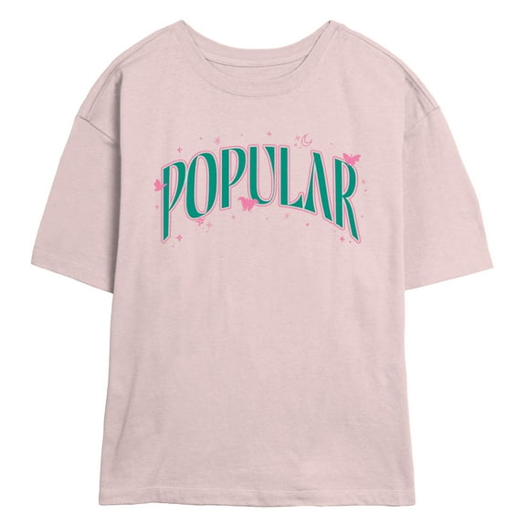 Junior's Wicked Popular Pink Icons Graphic T-Shirt