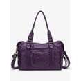thumbnail image 5 of Women's Large Capacity French Retro Motorcycle Shoulder Crossbody Tote Bag, 5 of 9