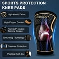 thumbnail image 5 of Wetene Copper Knee Braces for Men & Women, Knee Compression Sleeve Copper Ions Infused Fiber for Arthritis Pain Relief, 5 of 6
