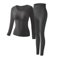 thumbnail image 4 of UJNDER Winter Seamless Thermal Underwear Warm Base Layer and Bottoms for Cold Weather All Day Comfort and Shaping Fit Thermal Underwear for Women Black M, 4 of 4