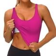 thumbnail image 3 of Picia Darkmagenta Sports Bra for Women,Padded Strappy Sports Bras Medium Support Yoga Bra with Removable Cups,Running Yoga Bra-X-Large, 3 of 9