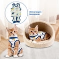 thumbnail image 4 of Cat Recovery Suit, Cat Onesie for Cats After Surgery, Breathable Soft Kitten Surgery Body Suit, Anti Licking ,S, 4 of 5