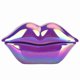 thumbnail image 2 of Creative Purple Lips Telephone Electroplate Desktop Landline Phone for Home Office, 2 of 4