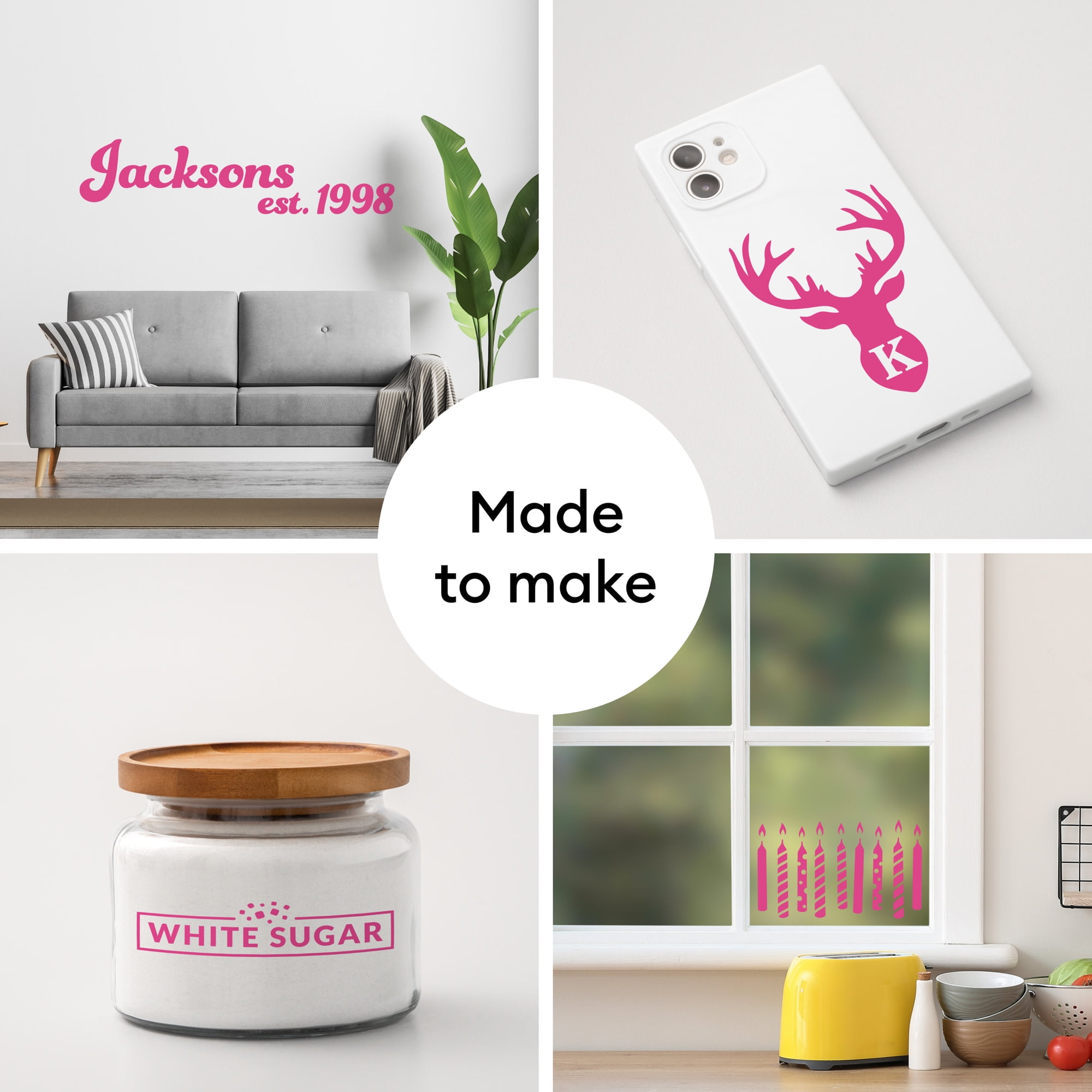 (3 pack) Cricut Premium Vinyl Removable, 12" x 48"