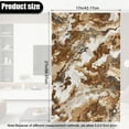 thumbnail image 3 of SCRAWLGOD Marble Print Brown Beige 2 Piece Non Slip Headrest Cover for Furniture Slipcovers,PU Leather Recliner Headrest Protector 17x27in Head Protector Cover for Home Decor, 3 of 7