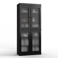 thumbnail image 5 of 100% Solid Wood 32" Bathroom Cabinet with Frosted Glass Doors and Adjustable Shelves, 5 of 6