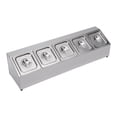 thumbnail image 6 of Stainless Steel Spice Rack Shelf Inclined Seasoning Organizer Holder with 5 Pans, 6 of 9