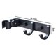 thumbnail image 5 of Soporte de cabezal de ducha de mano con 2 ganchos para colgar, soporte de cabezal de ducha ajustable, soporte de pared de soporte de varilla de ducha universal Xemadio 220973-2, 5 of 9