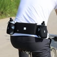 thumbnail image 4 of Riñonera deportiva para correr de 0,56 l, riñonera de viaje con portabotellas, color negro, 4 of 6