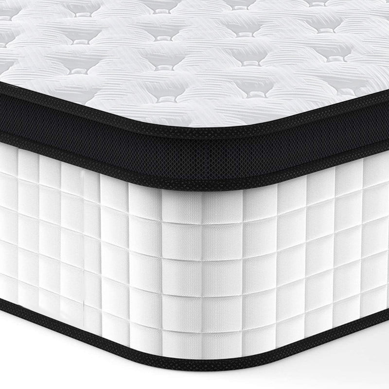 12 Inch, Twin XL Mattress, Breathable Cool Cover Certipur-US Memory Foam Individual Pocket Spring Hybrid Mattress